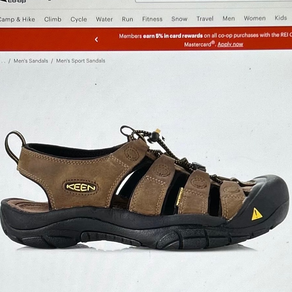 Men's KEEN Newport Sandals in Bison, Size 10.5